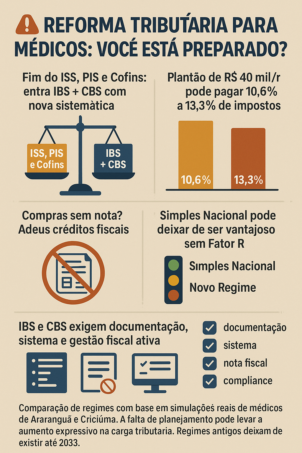 REFORMA TRIBUTARIA PARA MEDICOS
ARARANGUA
CRICIUMA