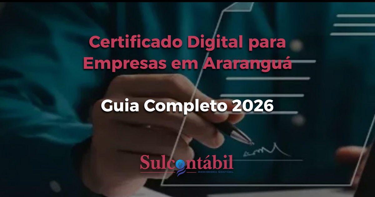 Certificado Digital para Empresas em Araranguá Guia Completo 2026