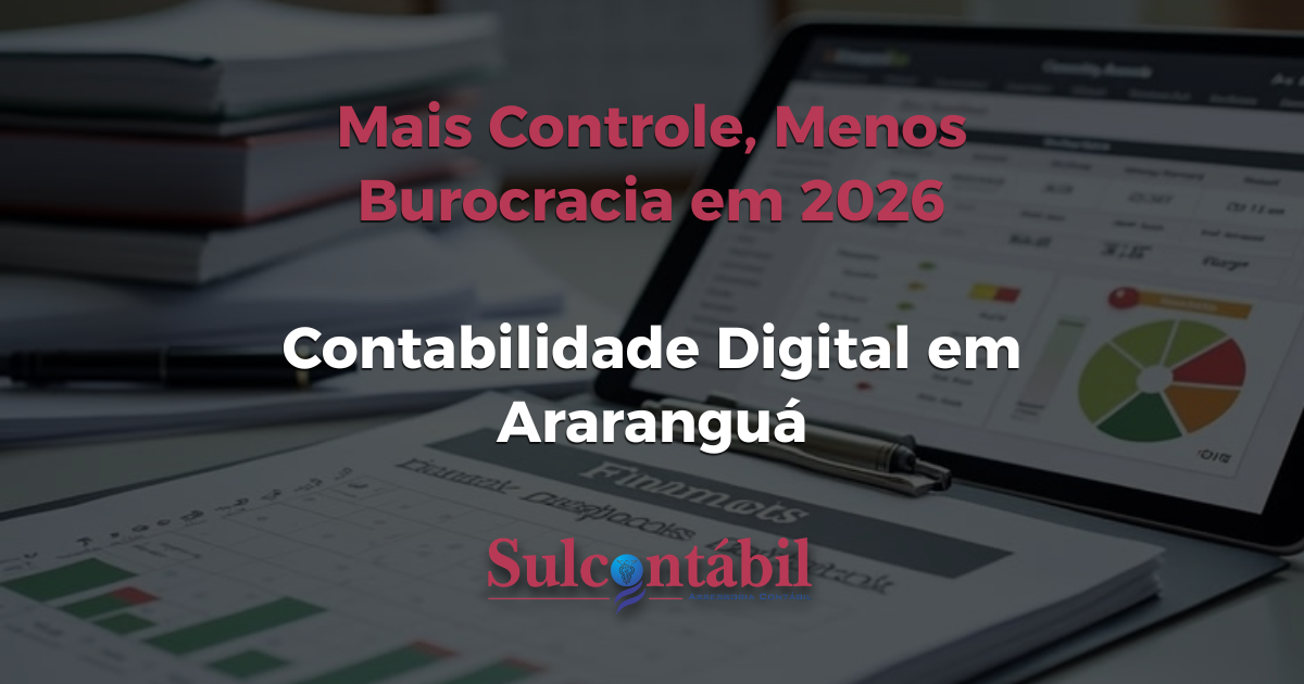 Mais Controle, Menos Burocracia em 2026 Contabilidade Digital em Araranguá