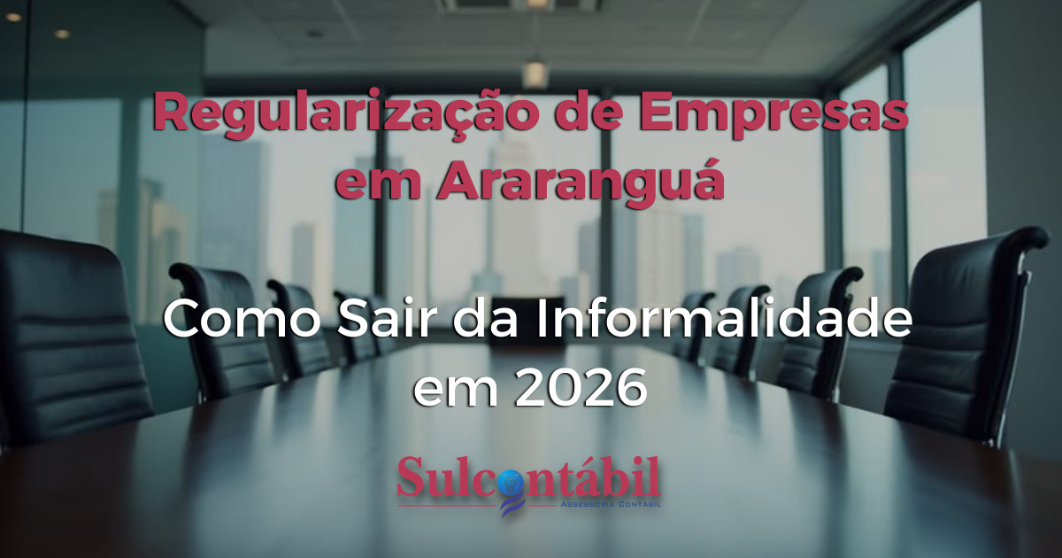 Regularização de Empresas em Araranguá Como Sair da Informalidade em 2026