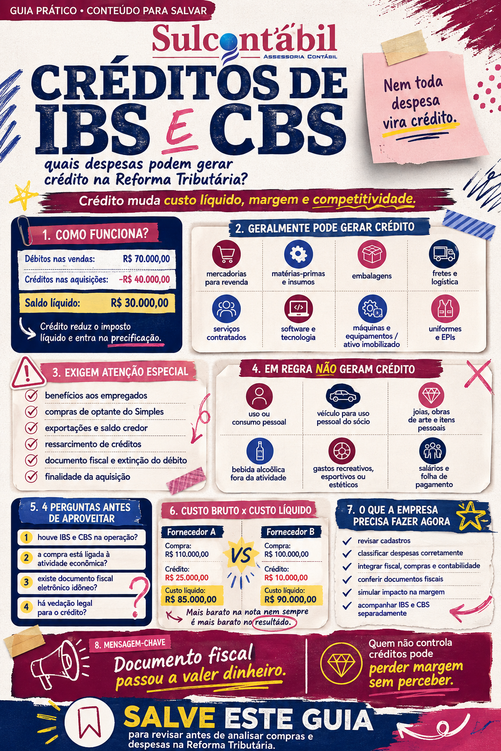 créditos de IBS e CBS